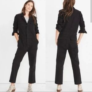Madewell Black Signature Coverall Jumpsuit